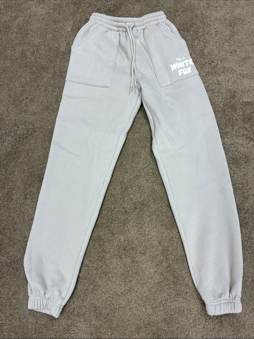 White Fox Boutique Light Gray Kids Sweat Joggers
